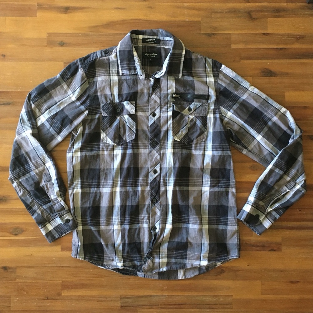 Eighty Eight Platinum Button Down Shirt